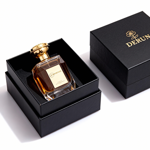 Nuevo Atomizador de Perfume Irregular con Bomba, Botella de Vidrio Transparente de 100 ml con Tapa Dorada y Caja Personalizada - Product Image 4