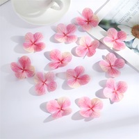 Pétales d'hortensia artificiels OEM en soie, têtes de fleurs d'hortensia pour couronnes DIY, boîtes cadeaux, mariages, fêtes à domicile, décorations florales artisanales