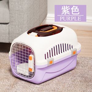 Cerradura DE SEGURIDAD blanca Caja de transporte para perros y gatos pequeños Diseño ligero Diseño <span class=keywords><strong>plegable</strong></span> opcional Suministros de viaje para mascotas - Product Image 6