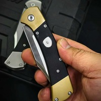 Couteau pliant multifonctionnel CN 110BKG10 pour l'extérieur, couteau de camping avec étui