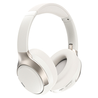 Headphone Nirkabel ANC ENC Pribadi Over-Ear dengan Peredam Kebisingan, Headset Lipat dengan Mikrofon untuk Rapat Kantor, Call Center, OEM