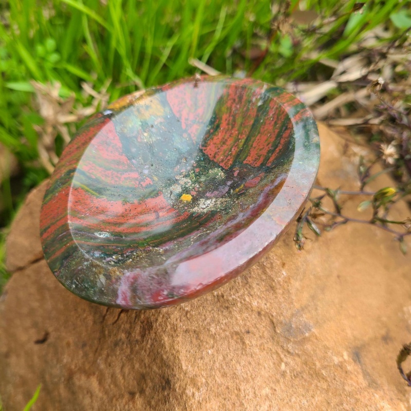 Cuenco colorido del jaspe del océano