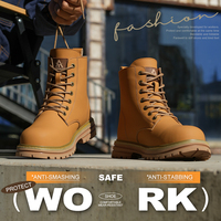 Bottes de travail industrielles unisexe en daim avec embout de sécurité anti-écrasement, fabrication Goodyear Welt, modèle 2026 OEM