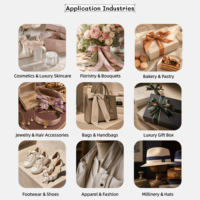 Rubans cadeaux personnalisés Ruban d'emballage de gâteau de fleurs Feuille d'or Logo de marque Ruban imprimé pour la décoration d'anniversaire et de mariage