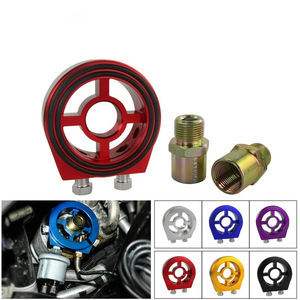 Adaptateur de jauge de pression d'huile en alliage d'aluminium, rouge, bleu, noir, argent, or, violet, pour réglage et mise à niveau du moteur de voiture - Product Image 1