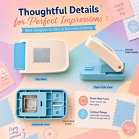 Perforatrice de papier à bords décoratifs avec verrou intégré pour scrapbooking, cartes, journalisation et loisirs créatifs en papier