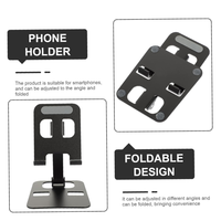 Support de téléphone portable ergonomique, portable, en aluminium, entièrement pliable, avec angle réglable