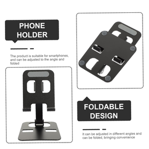 Support de téléphone portable ergonomique, portable, en aluminium, entièrement pliable, avec angle réglable - Product Image 4