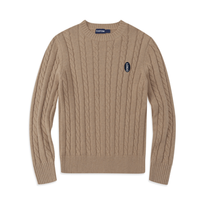 <span class=keywords><strong>Maglione</strong></span> da <span class=keywords><strong>Uomo</strong></span> Casual in Lana e Cotone con Collo a Girocollo, Lavorazione a Trecce, Personalizzabile, Stile <span class=keywords><strong>Polo</strong></span> RL - Product Image 5