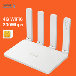Fabrieks prijs 4G LTE SIM WiFi <span class=keywords><strong>router</strong></span> met ethernetpoort, ingebouwde firmware en 4 externe antennes, 300 Mbps - Product Image 2