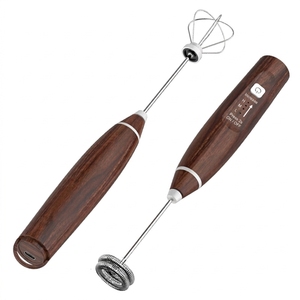 Mousseur à lait électrique rechargeable, fouet manuel en acier inoxydable, 3 vitesses pour café et thé - Product Image 4