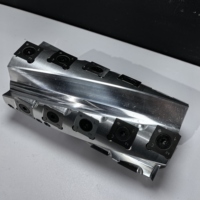 Cabezal de corte ligero de 330mm para fresadora de madera Cortador en espiral de acero reemplazable con cuchillas de inserción de carburo para madera