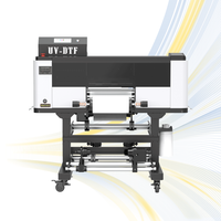 Çıkartmalar ve etiketler için laminar ile A3 UV DTF yazıcı 30cm rulodan ruloya yüksek hızlı BASKI MAKİNESİ