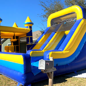 Tobogán acuático inflable comercial para niños y adultos Castillo de salto de PVC para el hogar y la Escuela Juegos de agua interactivos al aire libre - Product Image 6