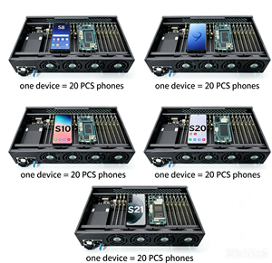 Châssis de ferme de 20 cartes pour cartes mères S8 S9 S10 S20 S21 S22, boîtier de contrôle double mode WIFI + OTG - Product Image 1