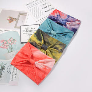 عصابة شعر نسائية بوهو كبيرة ، عصابة عمامة ، رياضة يوجا ، ملتوية ، ربطة رأس صبغ واسعة ، ربطة رأس للنساء - Product Image 5