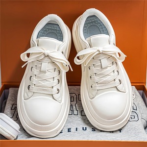 Chaussures décontractées polyvalentes à semelle épaisse pour le printemps, l'automne et l'hiver, chaussures rehaussantes pour hommes et femmes à bout large - Product Image 4