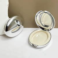 MINI Boîte compacte vide en plastique pour blush, 2,5g, en forme d'œuf, à couche unique, avec miroir, pour emballage cosmétique