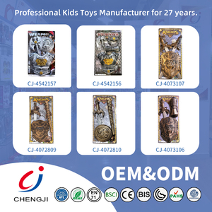 Chengji Kids Juegos de armas de plástico Simulación de vestir Bronce Espada Escudo Medio Bracer Plástico Espadas de juguete baratas para niños - Product Image 6