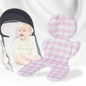 Directo de fábrica 3D Airmesh cabeza y cuerpo soporte almohada asiento de coche infantil inserto para recién <span class=keywords><strong>nacido</strong></span> a niño cochecito cojín - Product Image 2