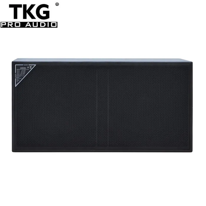 Desempenho de áudio de palco profissional tkg DS-218 1600w, áudio subwoofer duplo de 18 polegadas