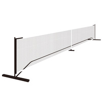 Système de filet de pickleball portable de 22 pieds, taille réglementaire, avec roues, pour intérieur et extérieur, conçu pour répondre aux normes américaines de pickleball