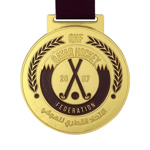 Médaille de Muay <span class=keywords><strong>Thai</strong></span> 3D personnalisée plaquée or avec cordon de ruban de sublimation - Product Image 1