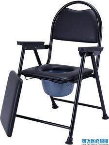Silla de Inodoro Plegable de Acero para Personas Mayores, con Cubo de Seguridad para Uso en el Baño - Product Image 4
