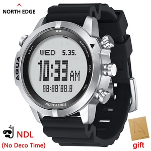 Reloj de Buceo Profesional NORTH EDGE para Hombre, Reloj de Buceo con NDL (Tiempo Sin Descompresión), 50M, Altímetro, Barómetro, Brújula - Product Image 1