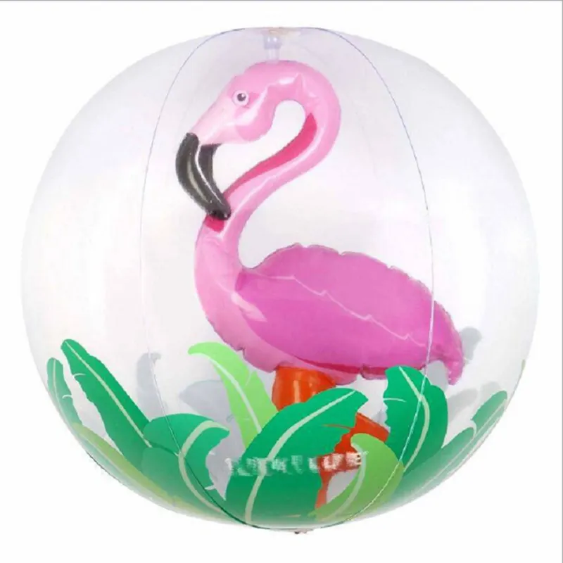 아이 옥외 놀기 풍선을 위한 수영풀 장난감 공 안쪽에 3D 동물을 가진 투명한 색깔 팽창식 비치 볼