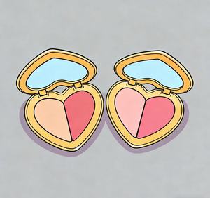 Luxurious brand heart-shaped <b>blush</b>,facial makeup <b>blush</b>, <b>blush</b> palette, <b>blush</b> powder. Pink and peach <b>matte</b> <b>blushes</b>. Fast shipping - Product Image 1