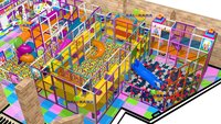 Terrain de jeu intérieur Softplay 570 m² Soft Play Maze FEC pour centres commerciaux