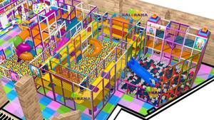Softplay Indoor 570 Sqm Playground Soft Play Maze FEC para centros comerciales - Product Image 3