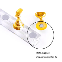 5 pièces/paquet Support magnétique pour vernis à ongles, présentoir d'entraînement, présentoir doré, argenté, rose doré, présentoir pour vernis gel, outils