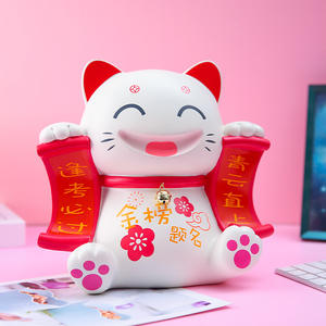 " Pot à Monnaie Porte-<span class=keywords><strong>Bonheur</strong></span> Golden List - Figurine Chat de la Richesse pour Décoration Festive, Salon et Rangement de Bureau - Product Image 2