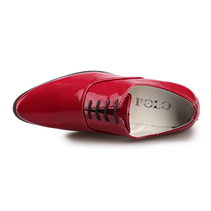 Nuove <span class=keywords><strong>Scarpe</strong></span> da Ballo con Tacco Alto e Lacci per Donna e Uomo, in PU Effetto Specchio Rosso, <span class=keywords><strong>Scarpe</strong></span> da Ballo Latino, Taglia Grande 46 US12, Qualità da Esportazione - Product Image 4