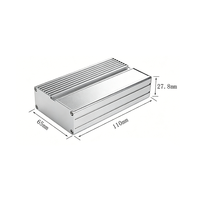 Boîtier d'amplificateur en aluminium extrudé, boîtier OEM pour carte PCB, boîtier électronique en alliage d'aluminium extrudé, boîte de jonction en aluminium