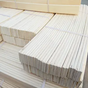 Wooden Bed Slats Factory Price Curved Or Straight Poplar Wooden Bed Slats