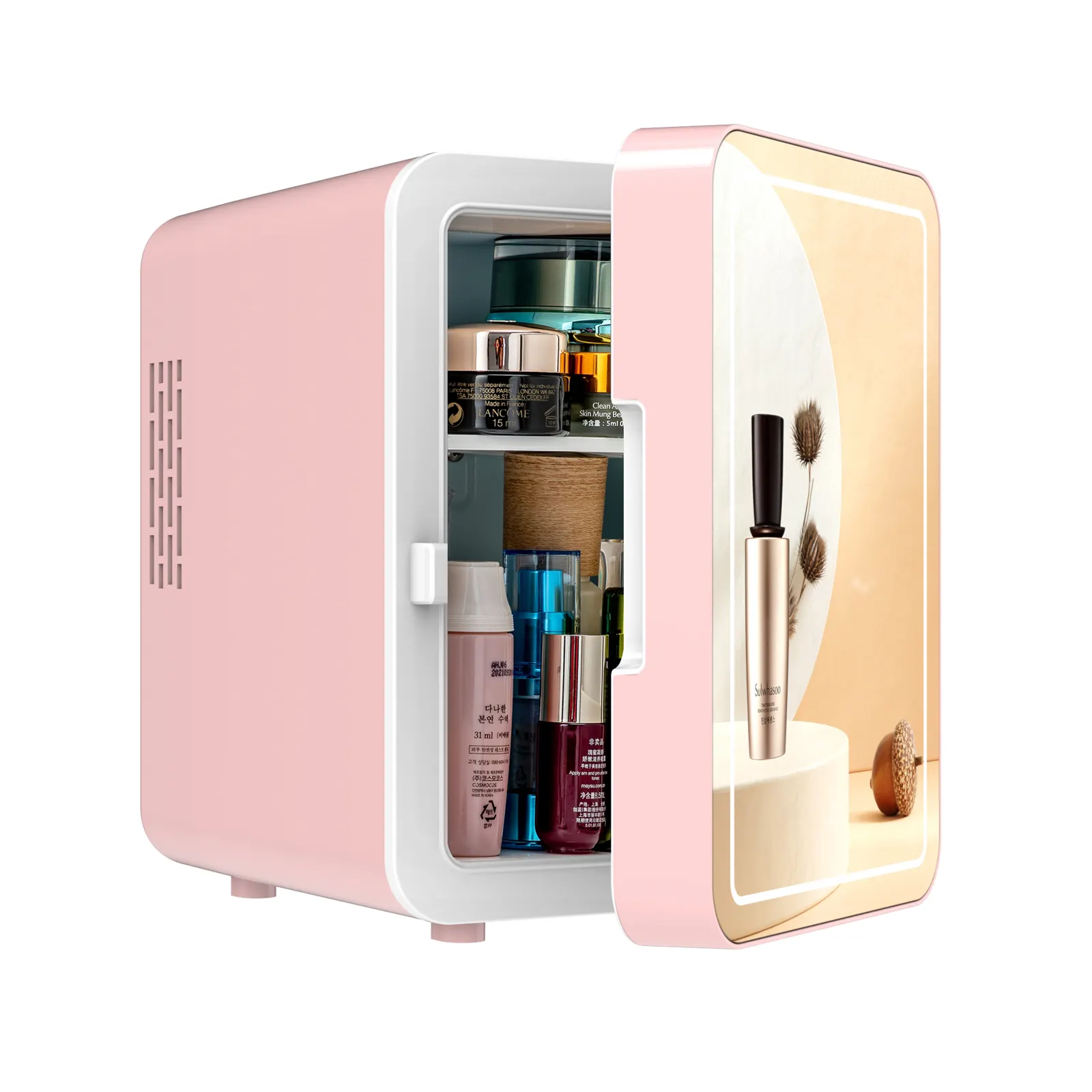 Mini-réfrigérateur bar d'hôtel personnalisé de 4 litres Réfrigérateur de beauté chaud 12 volts CA 110V 230V mini-réfrigérateur armoire de bar