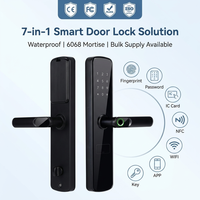 Cerradura Inteligente OEM/ODM con Ttlock Tuya WiFi, Contraseña, Tarjeta, Huella Dactilar Biométrica, Cilindro de Seguridad, Cerradura Inteligente para Puerta Principal