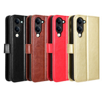 Étui portefeuille à rabat en cuir TPU véritable rétro vintage pour Vivo Y04 4G & Y29S 5G avec porte-cartes et cordon