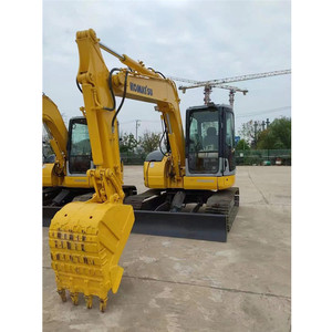 Machine de construction d'occasion originale, pelle sur chenilles Komatsu PC78US, 7 tonnes, petite pelle Komatsu d'occasion, avec chenilles en caoutchouc - Product Image 1