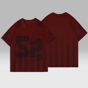 Hip Street Men's T-Shirt Custom Number V-Neck Sublimation T-shirt Heavy Print Casual Clothing with Screen Print Hot Summer Item - Product Image 6