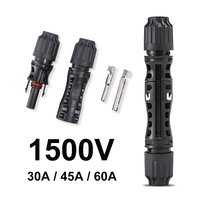 Conector solar de 1000V/1500V CC Conector fotovoltaico 30A/45A/50A/60A Grado impermeable IP67