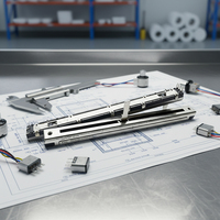 Vente directe usine – Potentiomètre coulissant push-pull série SC/SD/SV pour gradation, amplificateur de puissance, mixeur, fader – 30mm, 45mm, 60mm, 100mm
