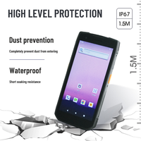 PDA Resistente Android 12 4+64 GB IP67 con Escáner de Códigos QR, Batería de 5000 mAh, 8 Núcleos a 2.0 GHz, Pantalla Completa de 5.45 Pulgadas