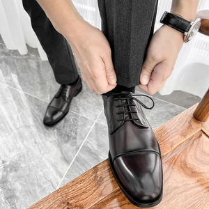 Zapatos de Hombre de Alta Calidad, Color Negro, para Oficina, Bodas, Eventos Formales, Reuniones, Compras, Fiestas de Lujo - Product Image 1