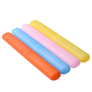 Travel-friendly portable <b>toothbrush</b> case, colorful transparent <b>toothbrush</b> holder, wheat straw <b>toothbrush</b> cup, available for - Product Image 5