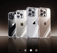 MoKo antichoc anti-rayures Transparent clair TPU PC étui de protection pour téléphone 2025 pour iPhone 16 Pro Max Plus