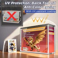 Vitrine en acrylique transparente Geling, design magnétique tendance, protection UV, pour collection ultra premium